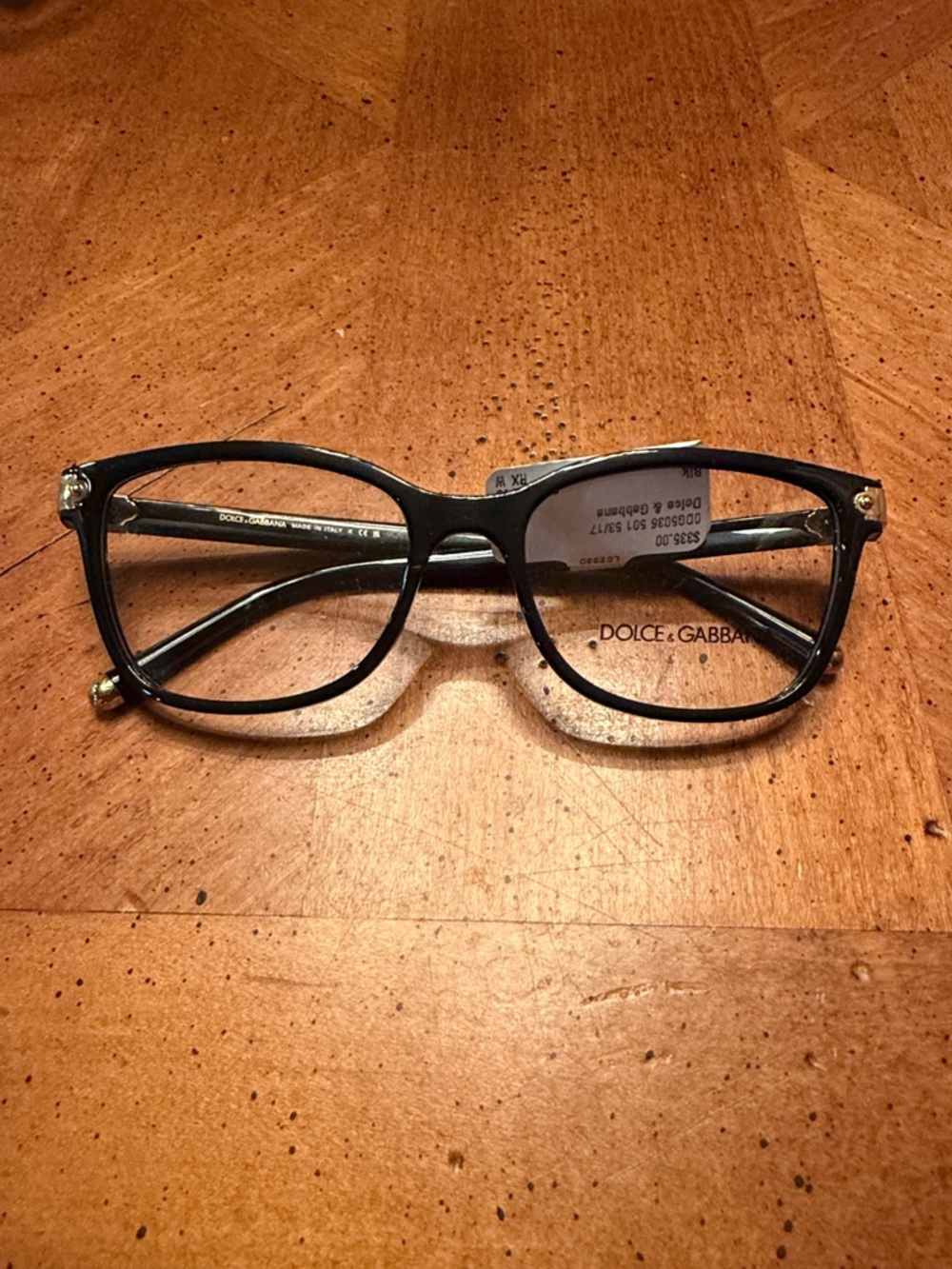 Dolce & Gabbana Black to Clear Gradient Optical Frames